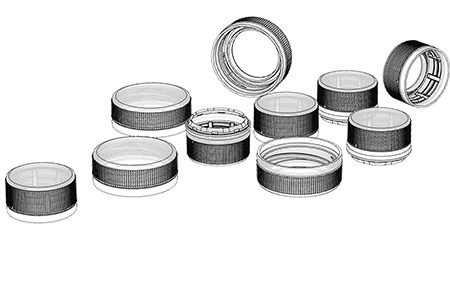 Moldes para compressão de tampas